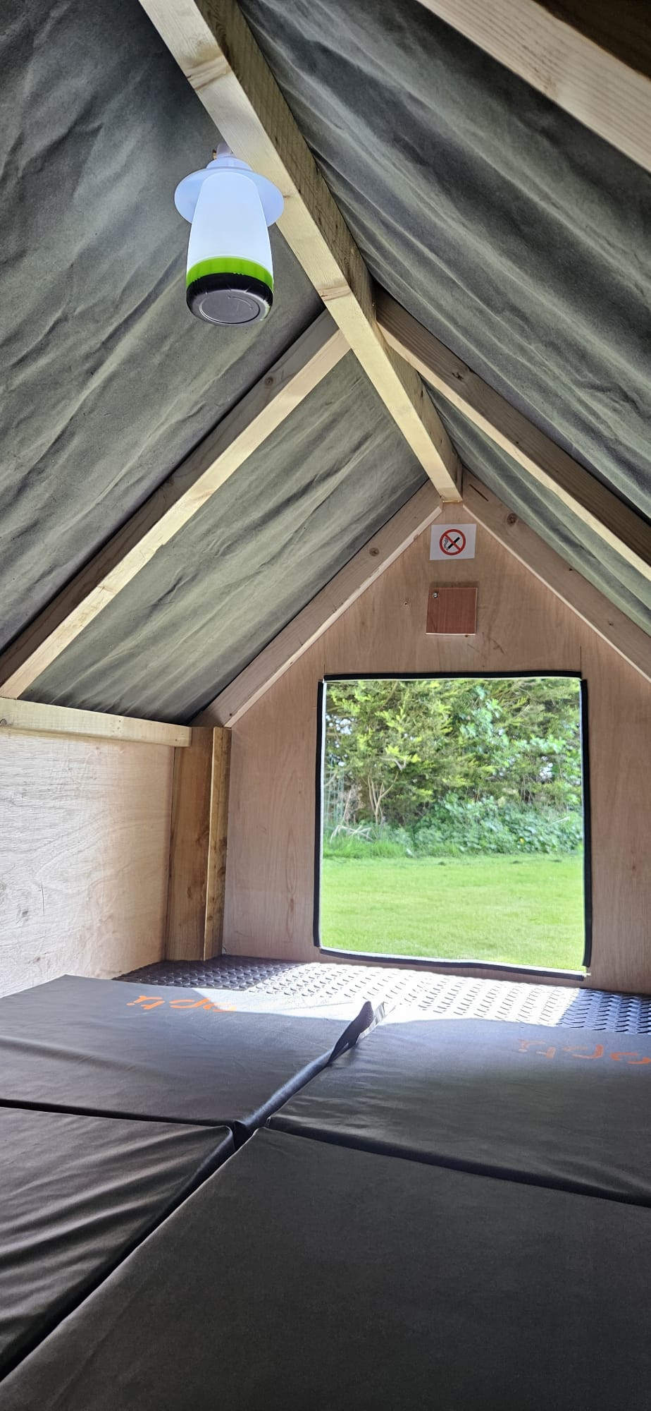Ready tent interior