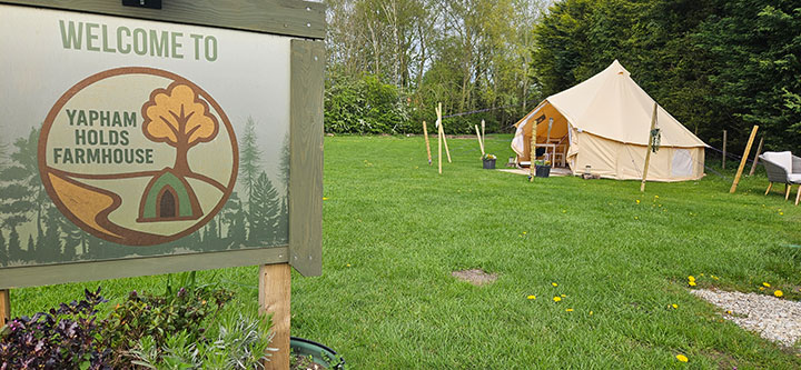 Bell tent exterior