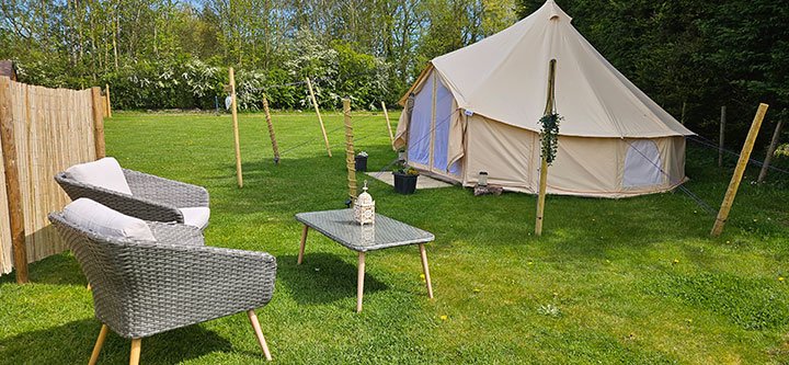 Bell tent exterior