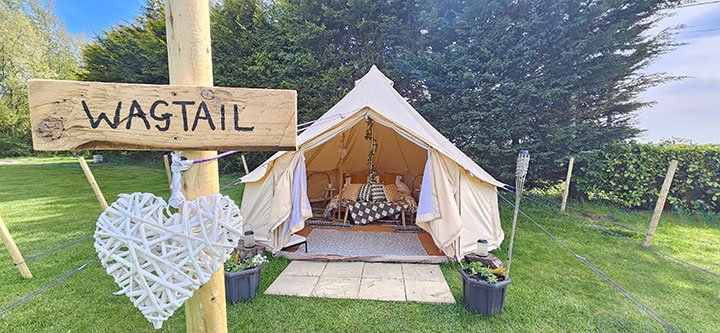 Bell tent exterior